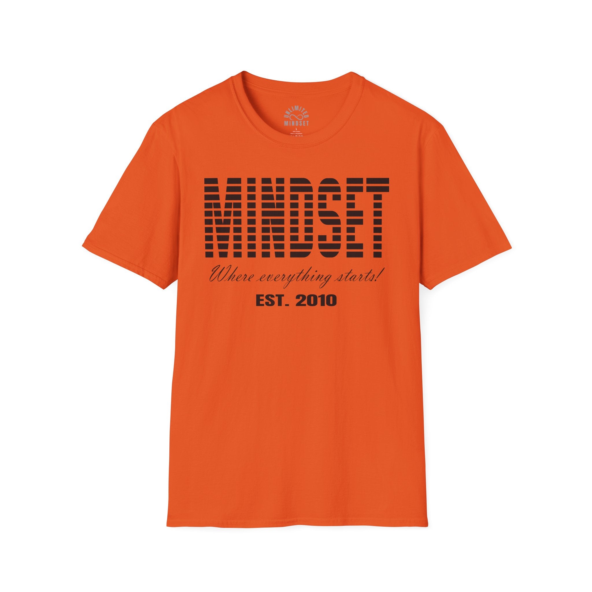 Mindset, Where Everything Starts T-Shirt (EST. 2010) - Black