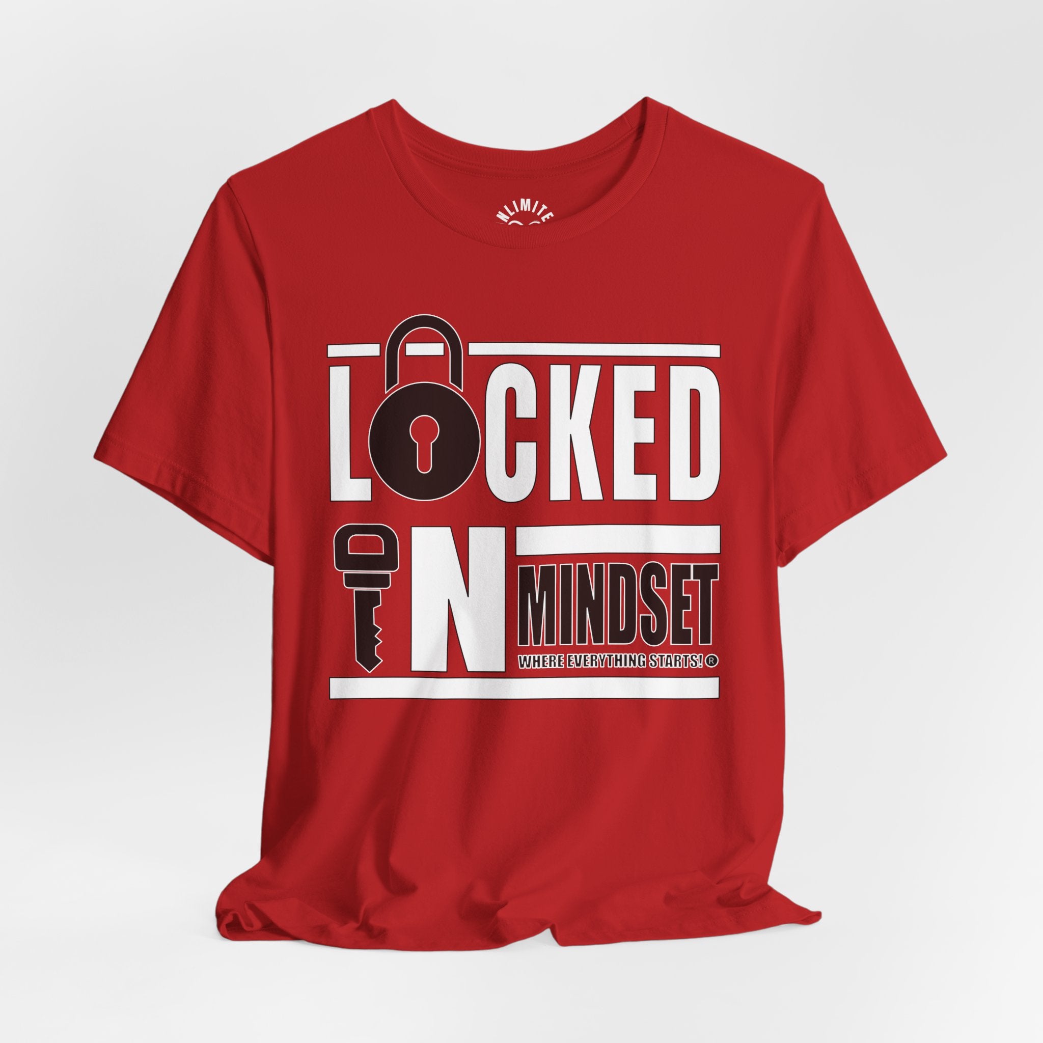 Locked In Mindset T-Shirt (White & Black)