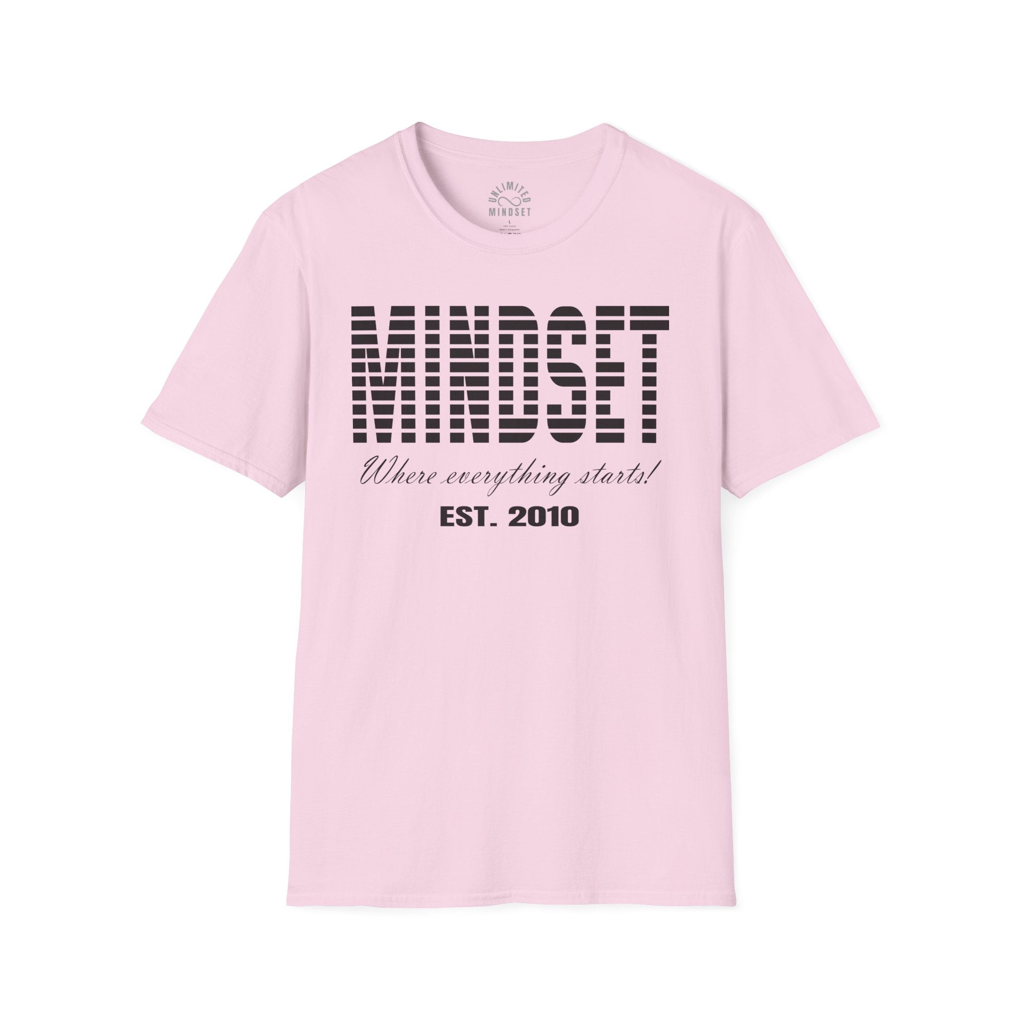 Mindset, Where Everything Starts T-Shirt (EST. 2010) - Black