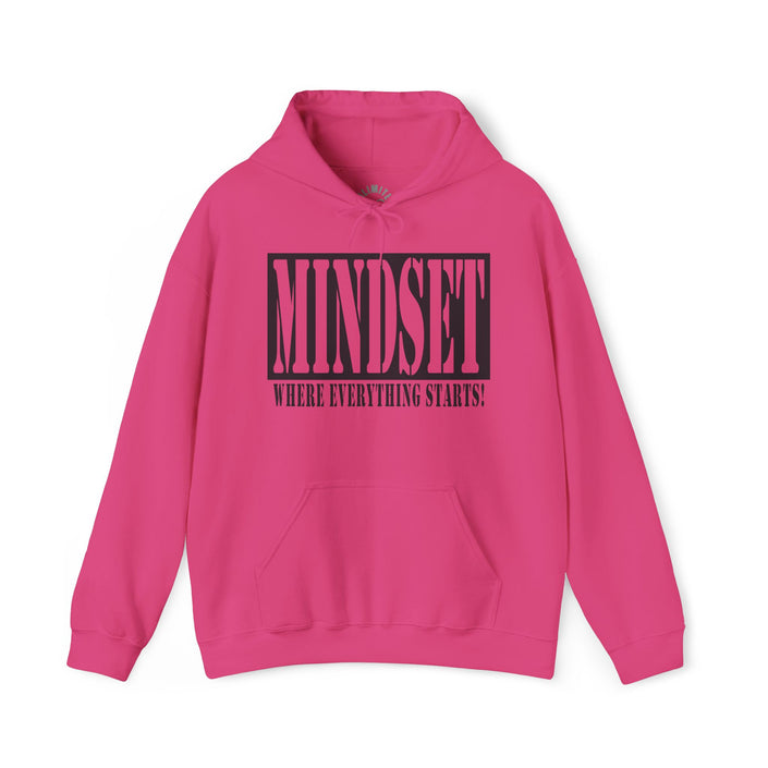 Mindset Stencil Black Logo Hoodies