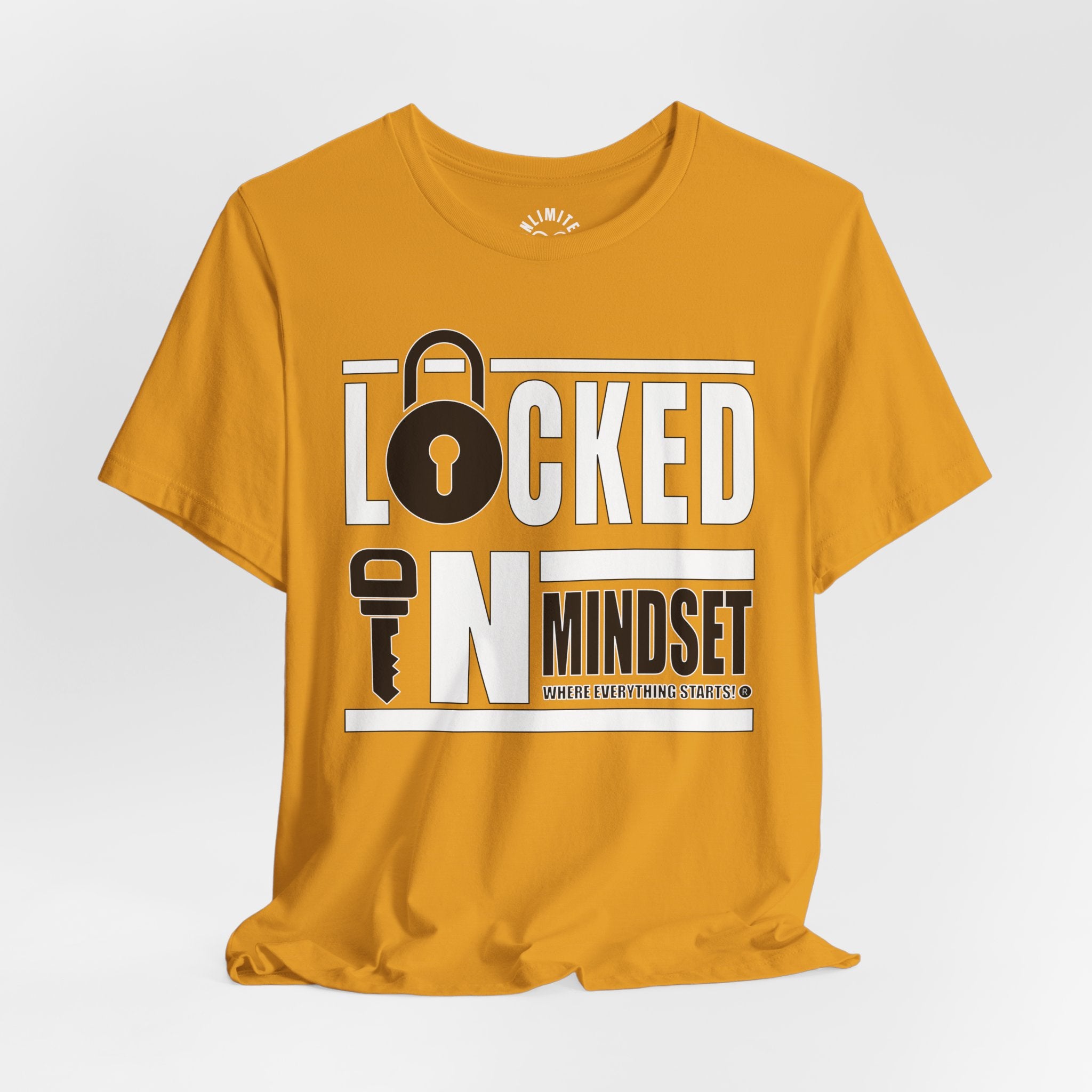 Locked In Mindset T-Shirt (White & Black)