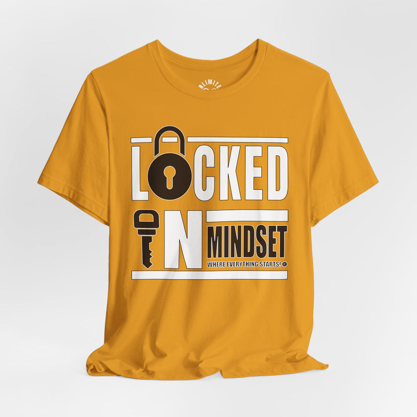 Locked In Mindset T-Shirt (White & Black)
