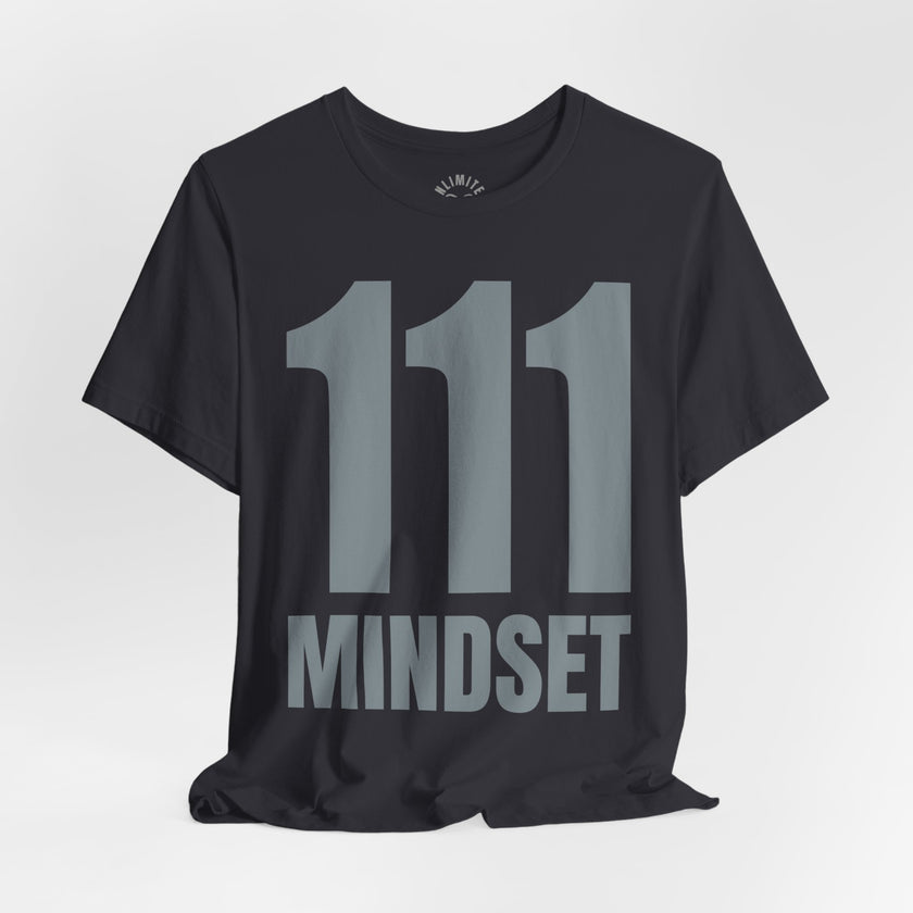 MINDSET Tシャツ 111 Mindset T-Shirt (Mettalic Gray Logo) – Derek Mindset Becton