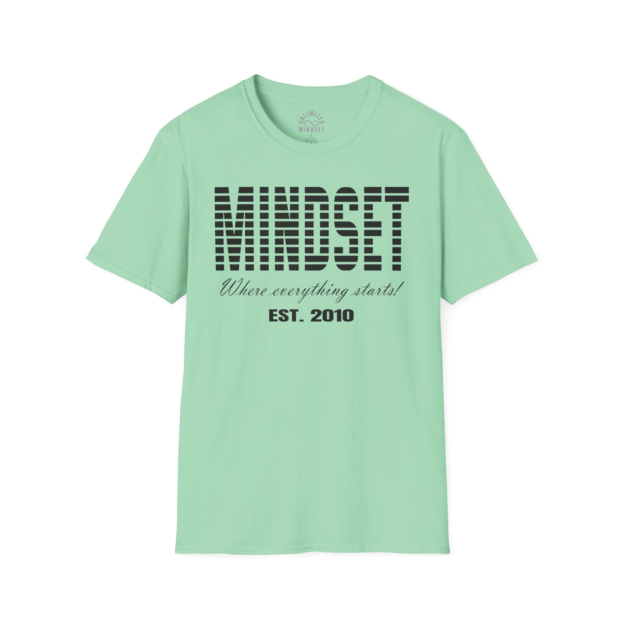 Mindset, Where Everything Starts T-Shirt (EST. 2010) - Black
