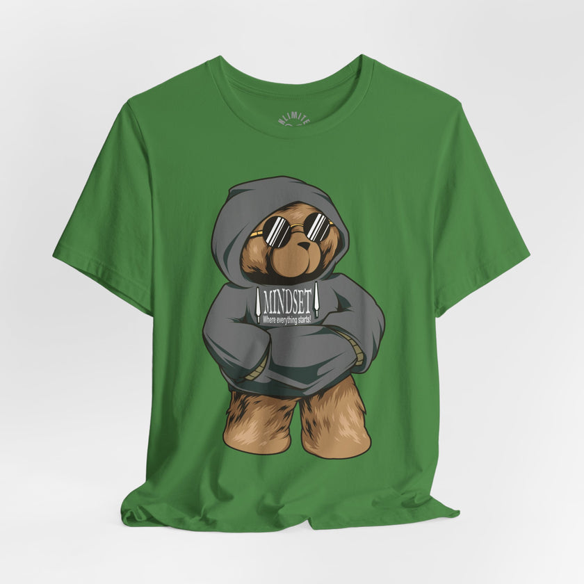 Mindset Bear In Hoodie T-Shirt