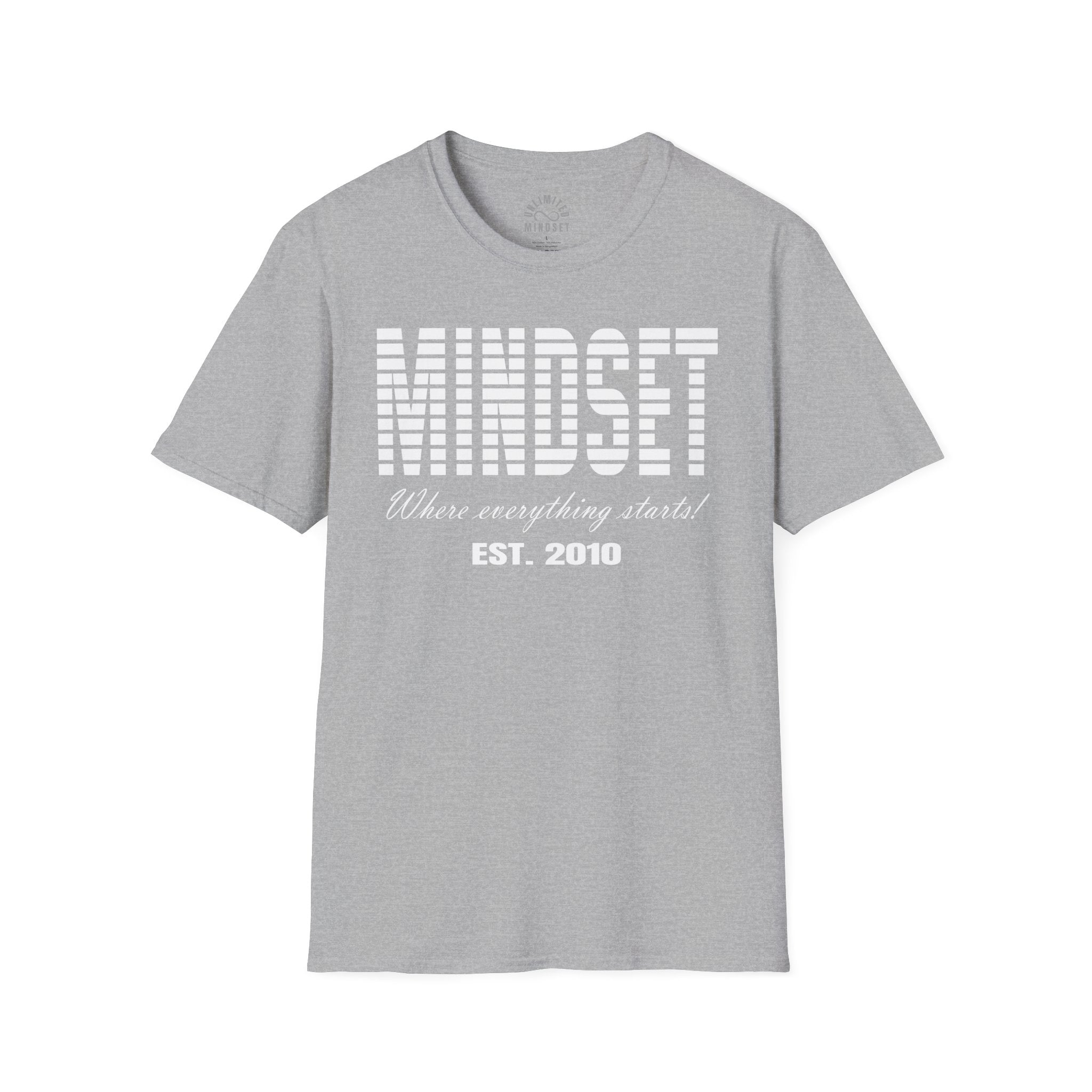 Mindset, Where Everything Starts T-Shirt (EST. 2010) - White