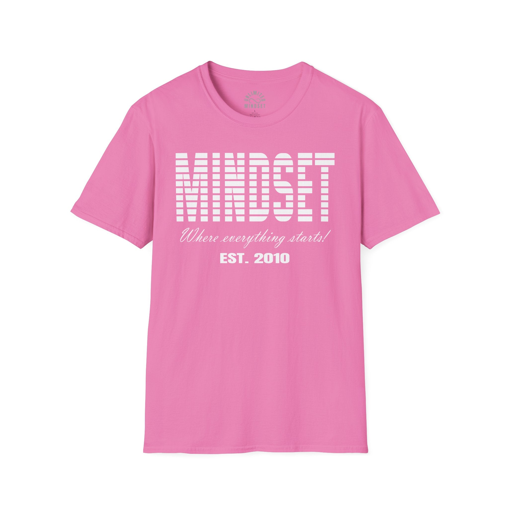 Mindset, Where Everything Starts T-Shirt (EST. 2010) - White