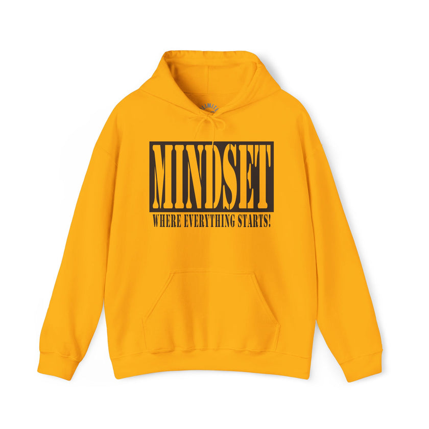 Mindset Stencil Black Logo Hoodies