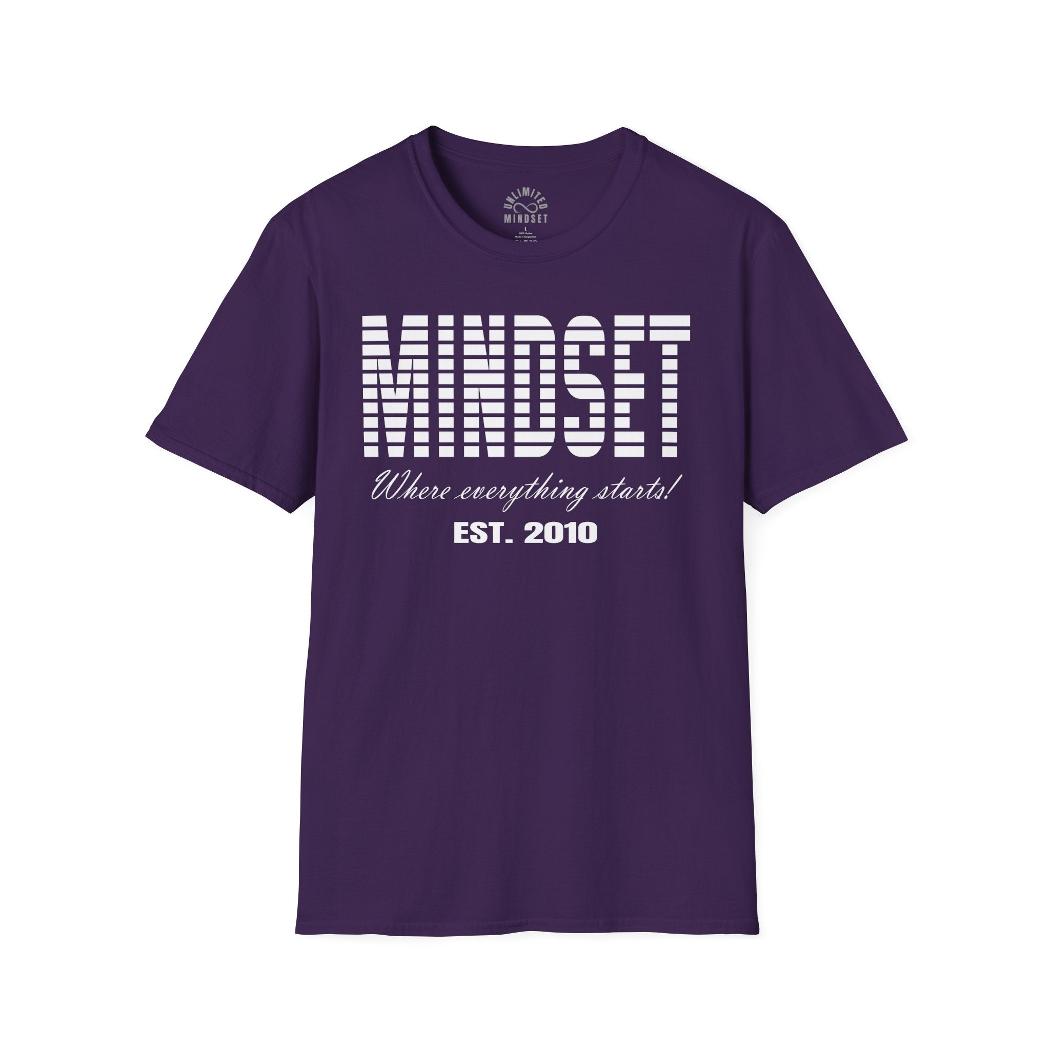 Mindset, Where Everything Starts T-Shirt (EST. 2010) - White