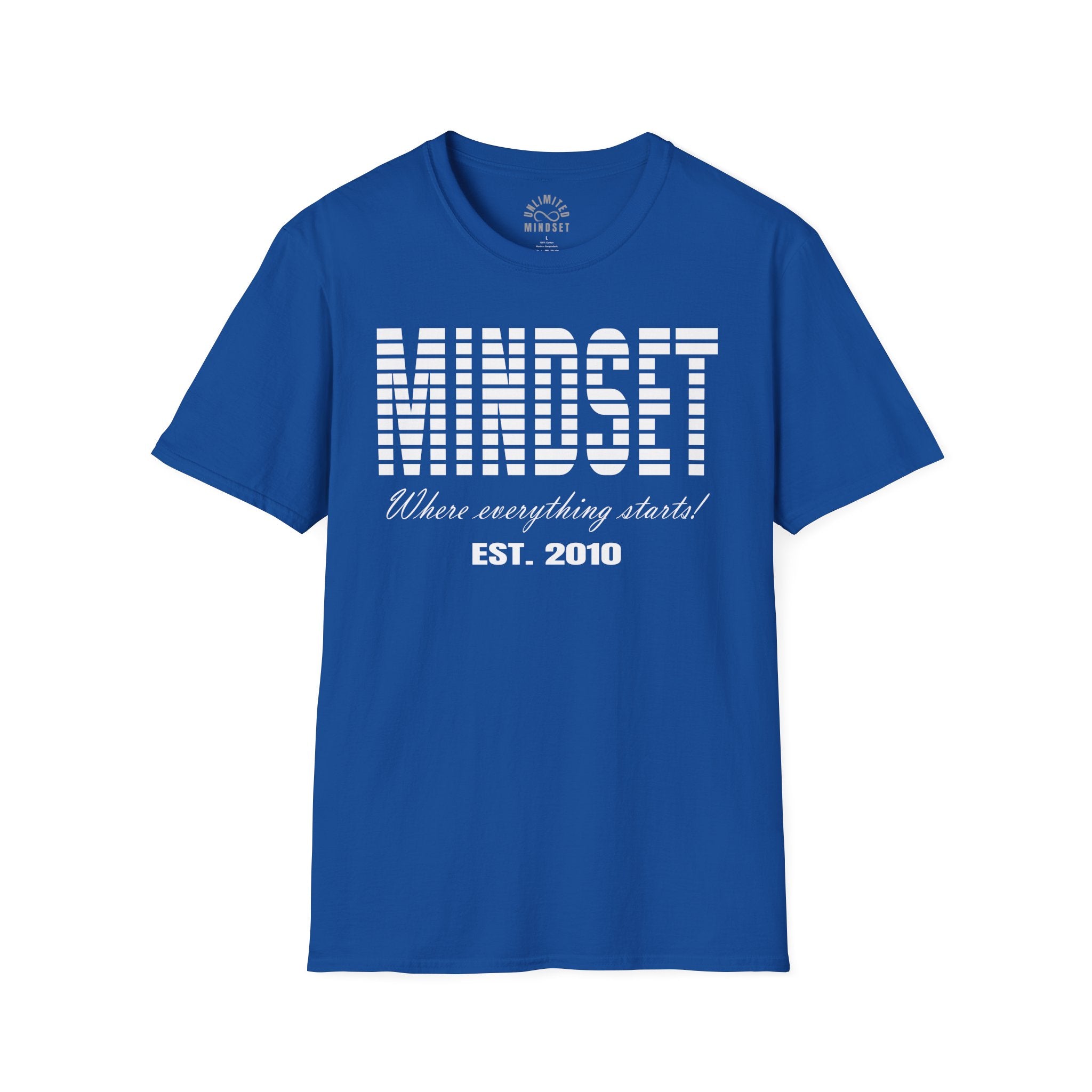Mindset, Where Everything Starts T-Shirt (EST. 2010) - White