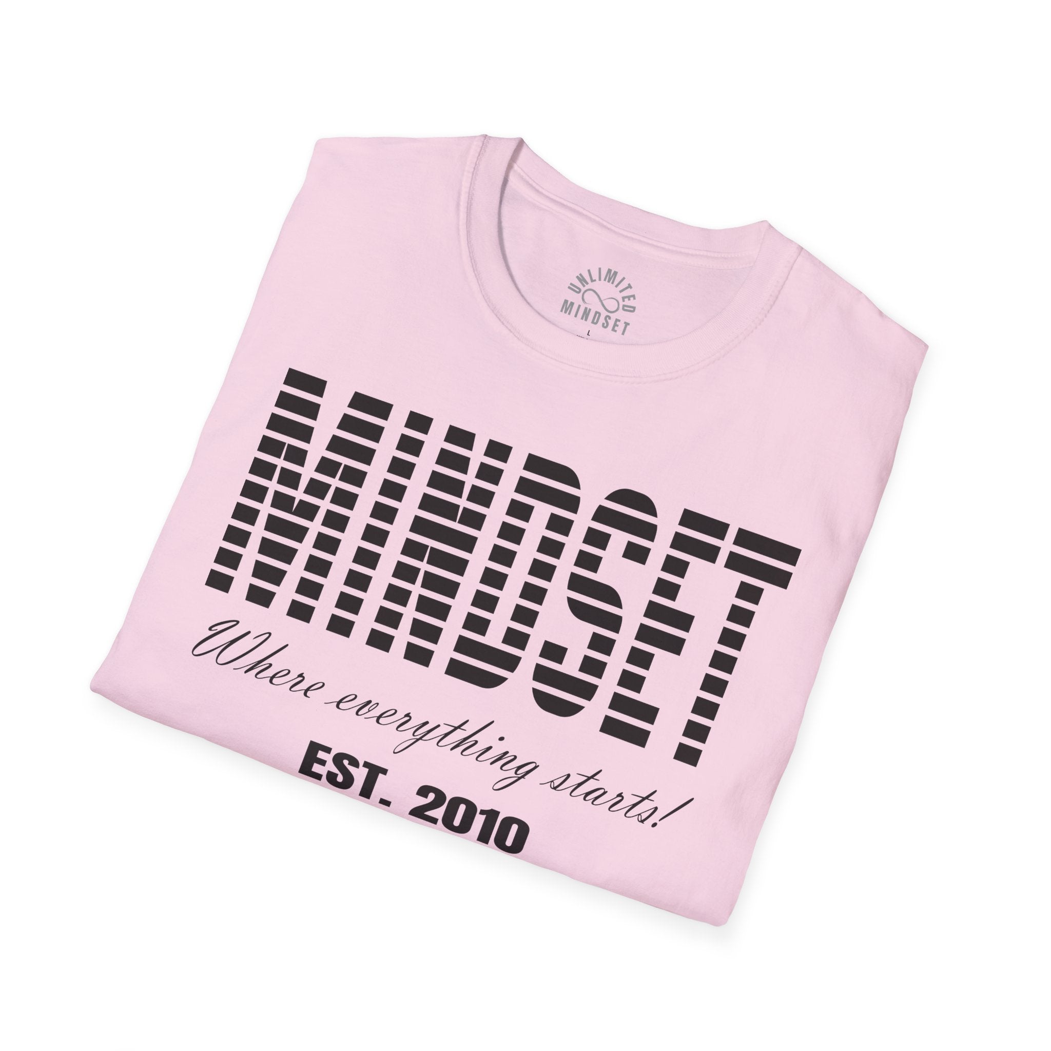 Mindset, Where Everything Starts T-Shirt (EST. 2010) - Black