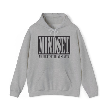 Mindset Stencil Black Logo Hoodies