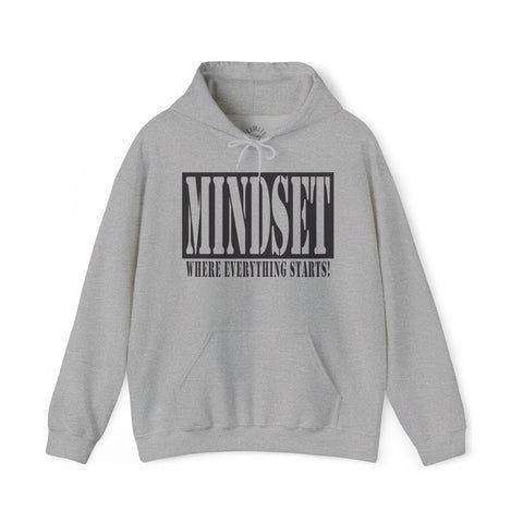 Mindset Stencil Black Logo Hoodies